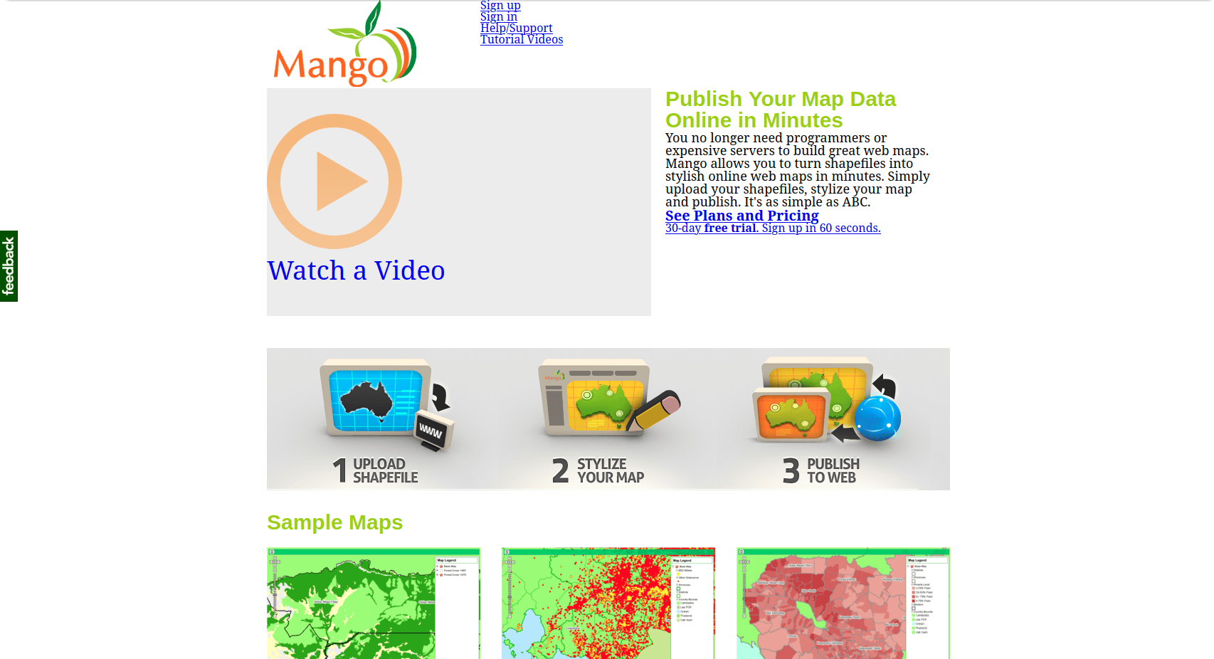 MangoMap in 2009